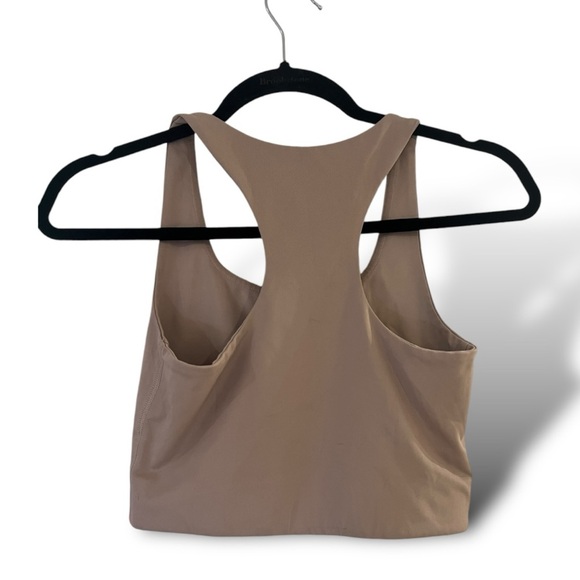 Girlfriend Collective Women's Brown Route Bella Scoop Tank Sports Bra Size Small - Picture 6 of 7